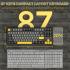 ATTACK SHARK X87 80% Tri-Mode Mechanical Gaming Keyboard Star Black